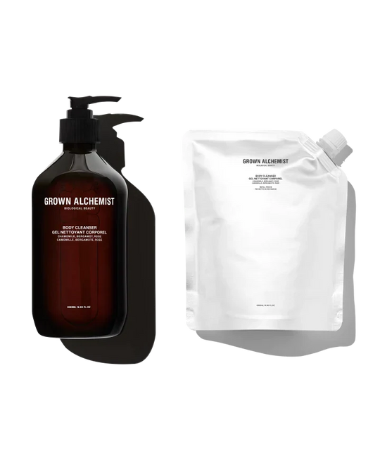 Grown Alchemist Refillable Body Cleanser Kit (Chamomile, Bergamot, Rose)
